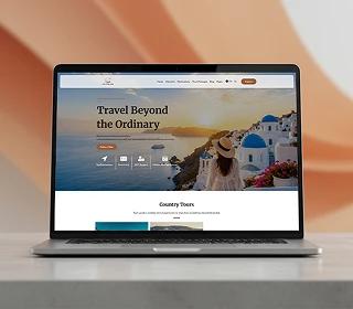RealtyPro HubSpot theme shown on a laptop