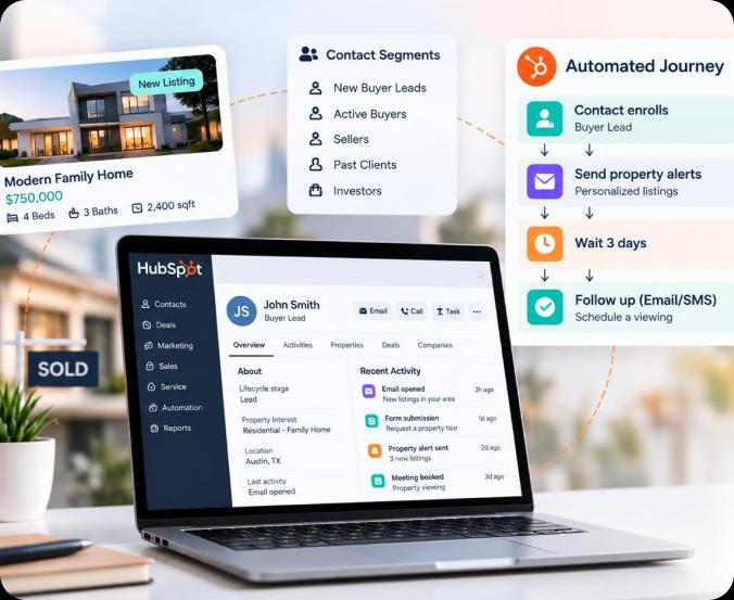 Automated real estate marketing