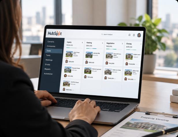 HubSpot real estate sales management